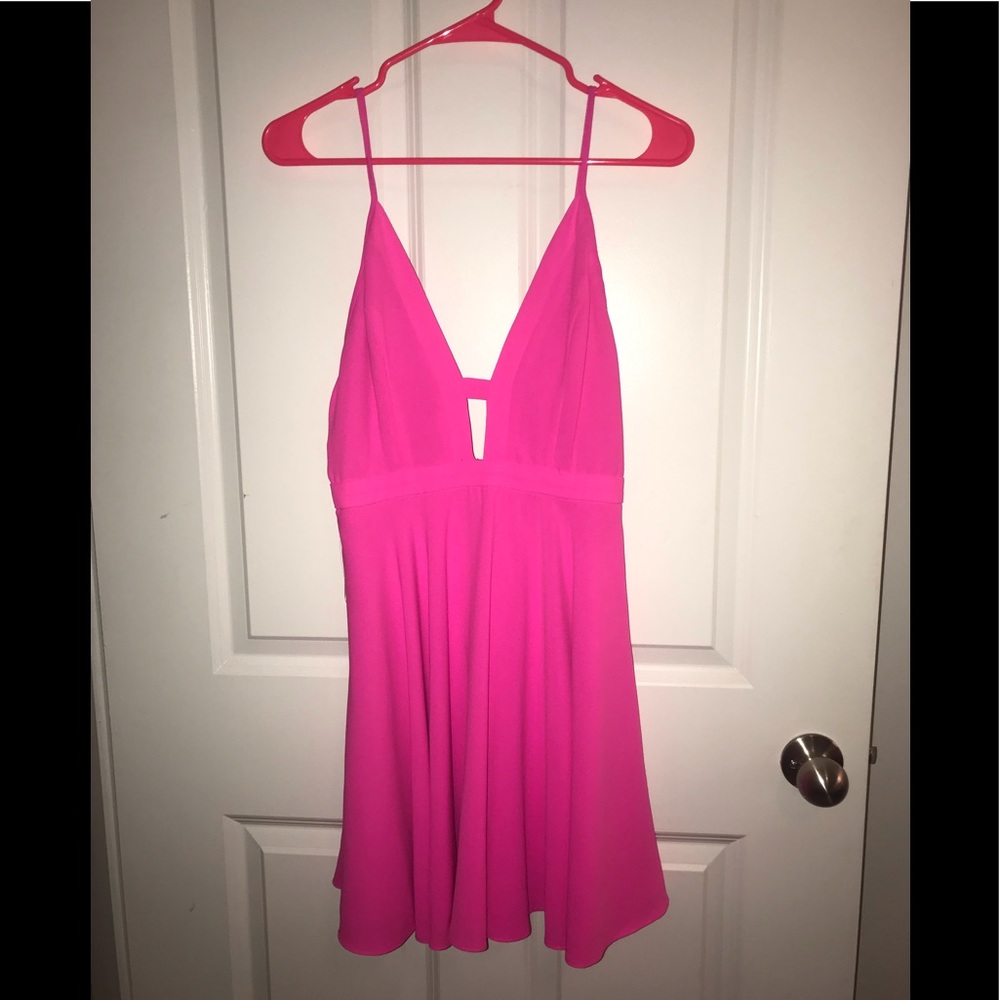 Hot pink dress